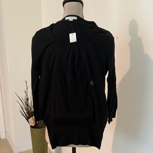 NWT NY&Co small black fitted sweater 1463